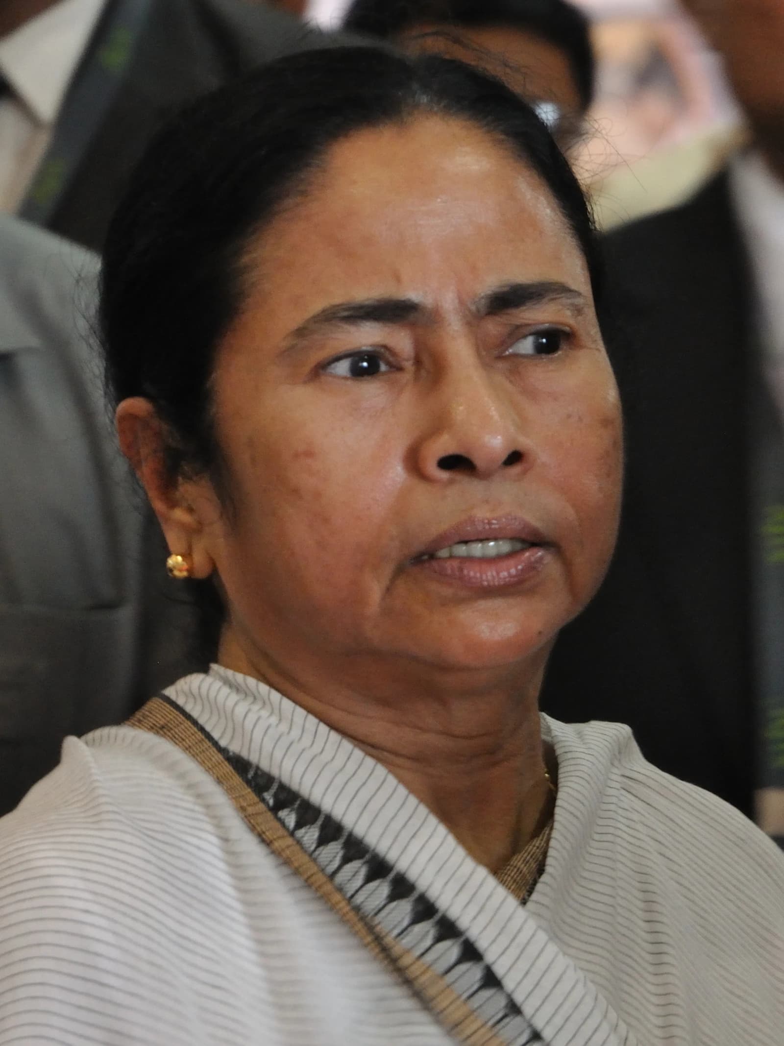 Mamata Banerjee, Indian politician, attending an event in Kolkata.