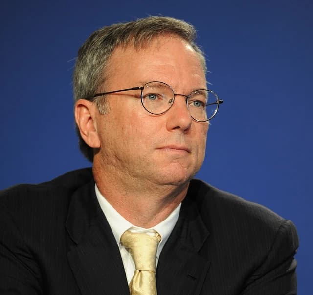Eric Schmidt, Executive Chairman of Google, listening during the G8 Summit in Deauville.