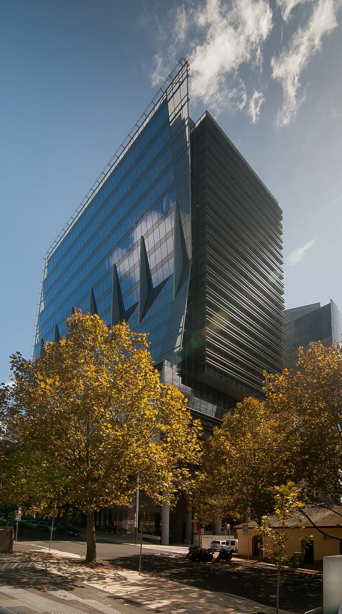 Ark-Coca Cola Place building in Sydney, Australia, viewed from Mount Street in April 2012.