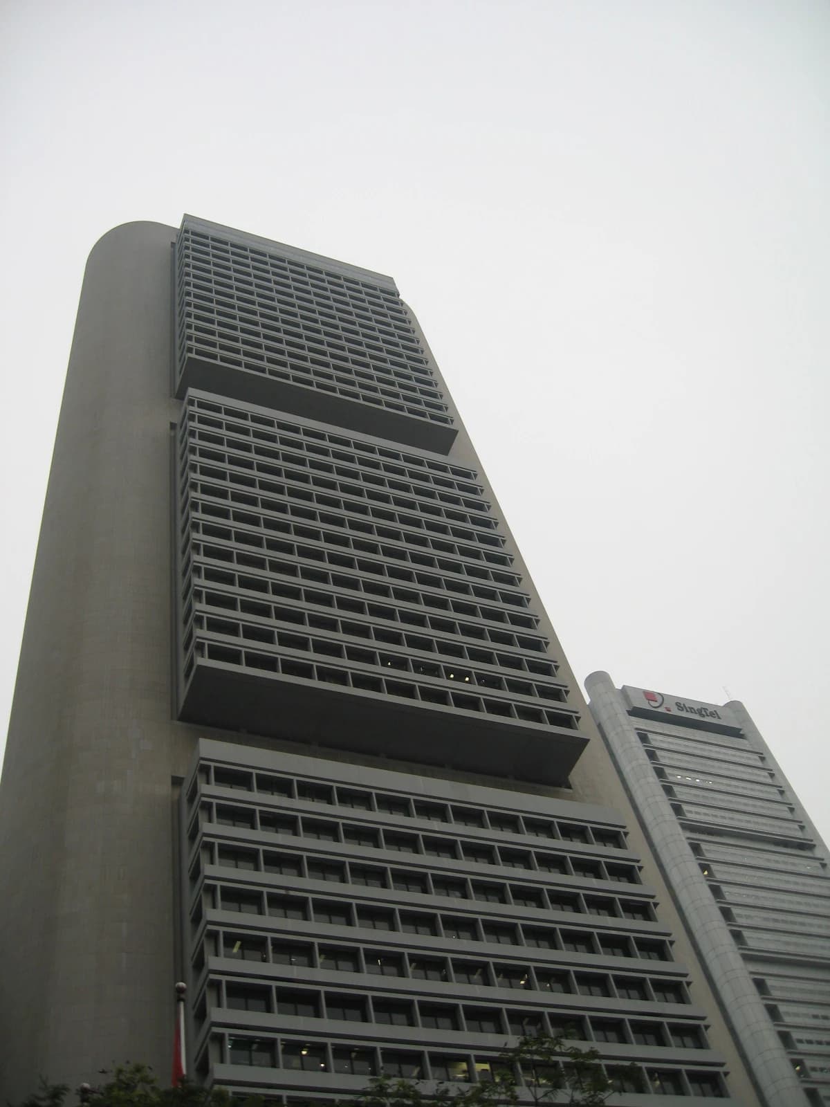 OCBC Centre, the headquarters of Oversea-Chinese Banking Corporation, stands tall in Singapore.