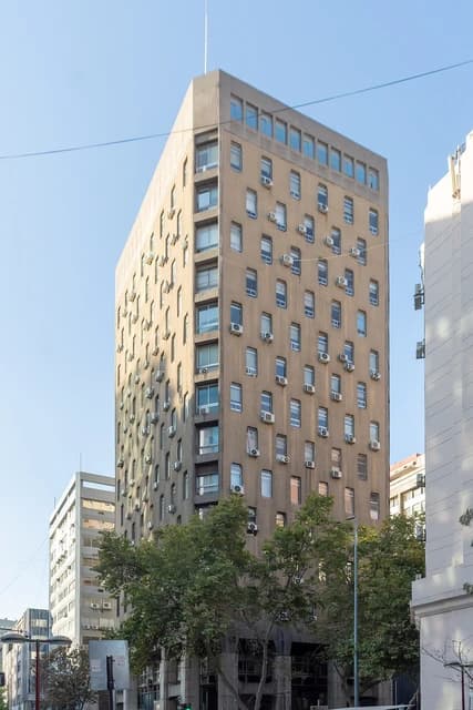 Building of the Ministry of Labor and Social Security, Santiago, Chile.