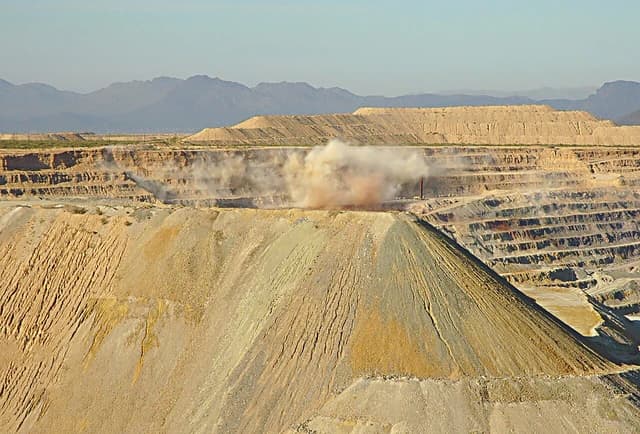 Freeport-McMoRan copper and gold mining operation in Green Valley, Arizona.