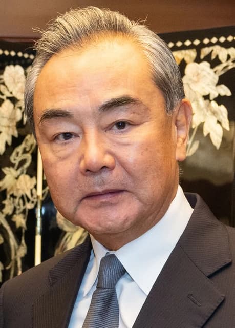Wang Yi, Foreign Minister of China, looks directly at the camera.