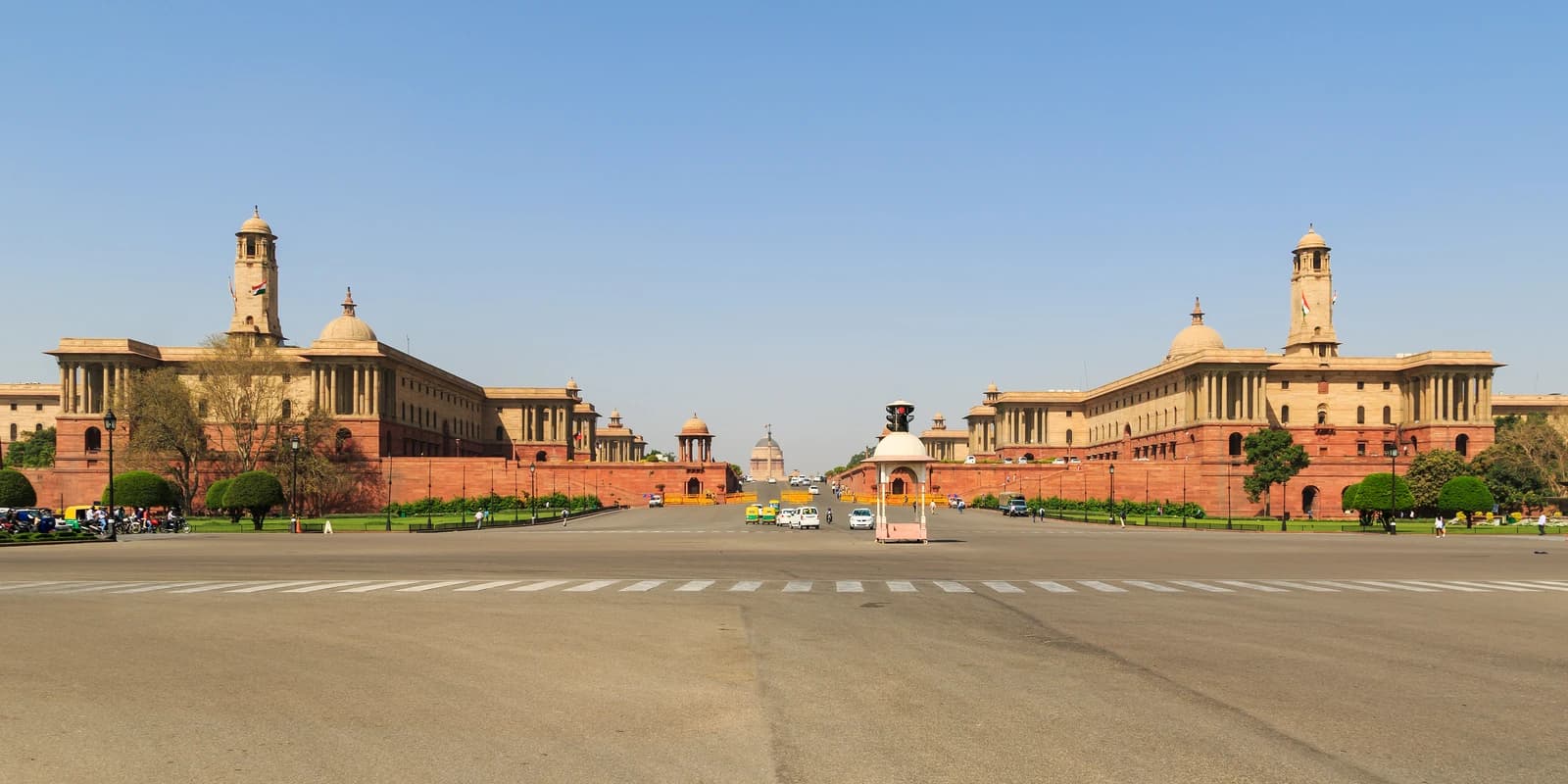 The Secretariat Building, a government complex in New Delhi, India.