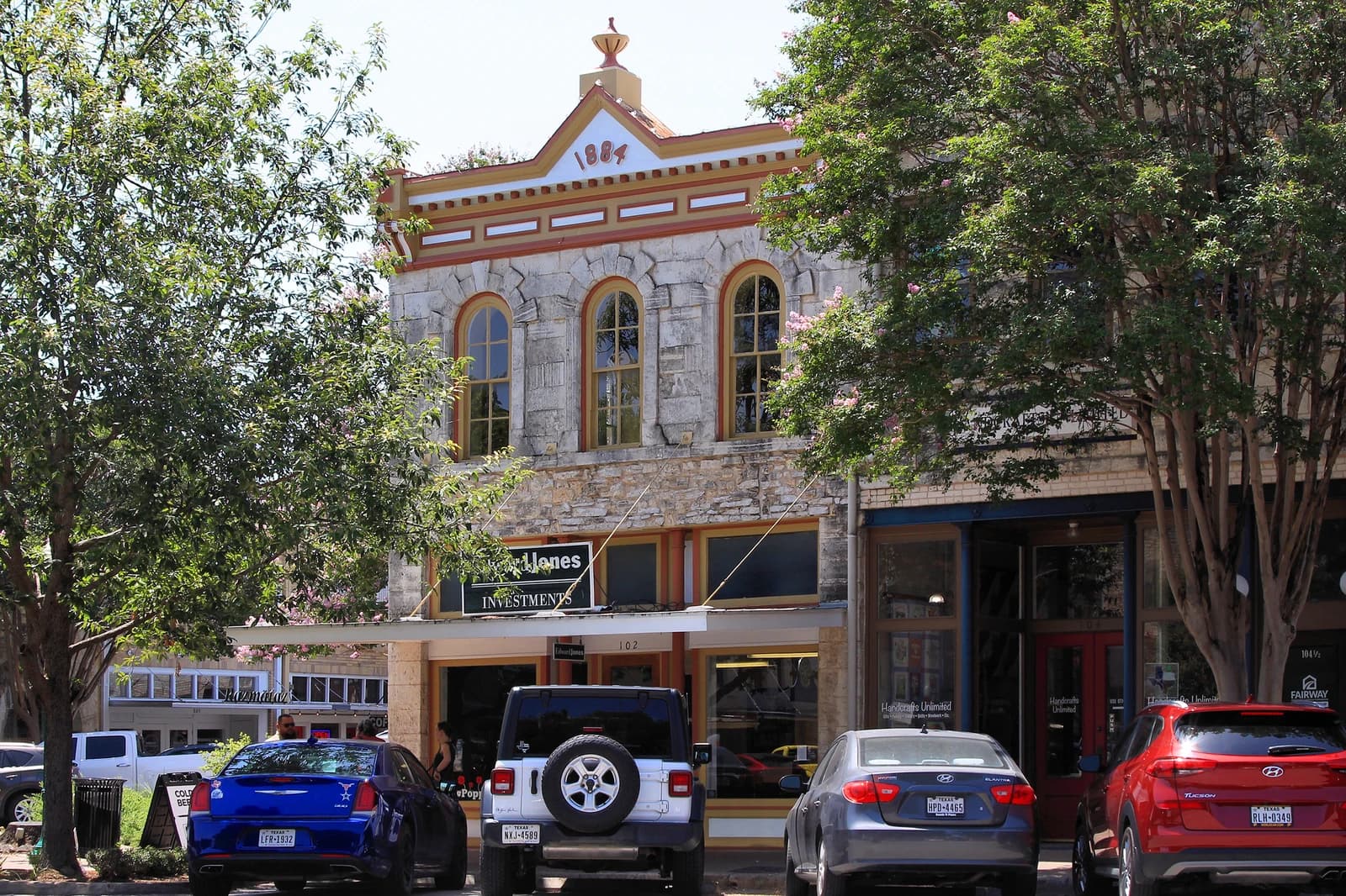 Lesesne Stone Building, a historic stone building in Georgetown, Texas.