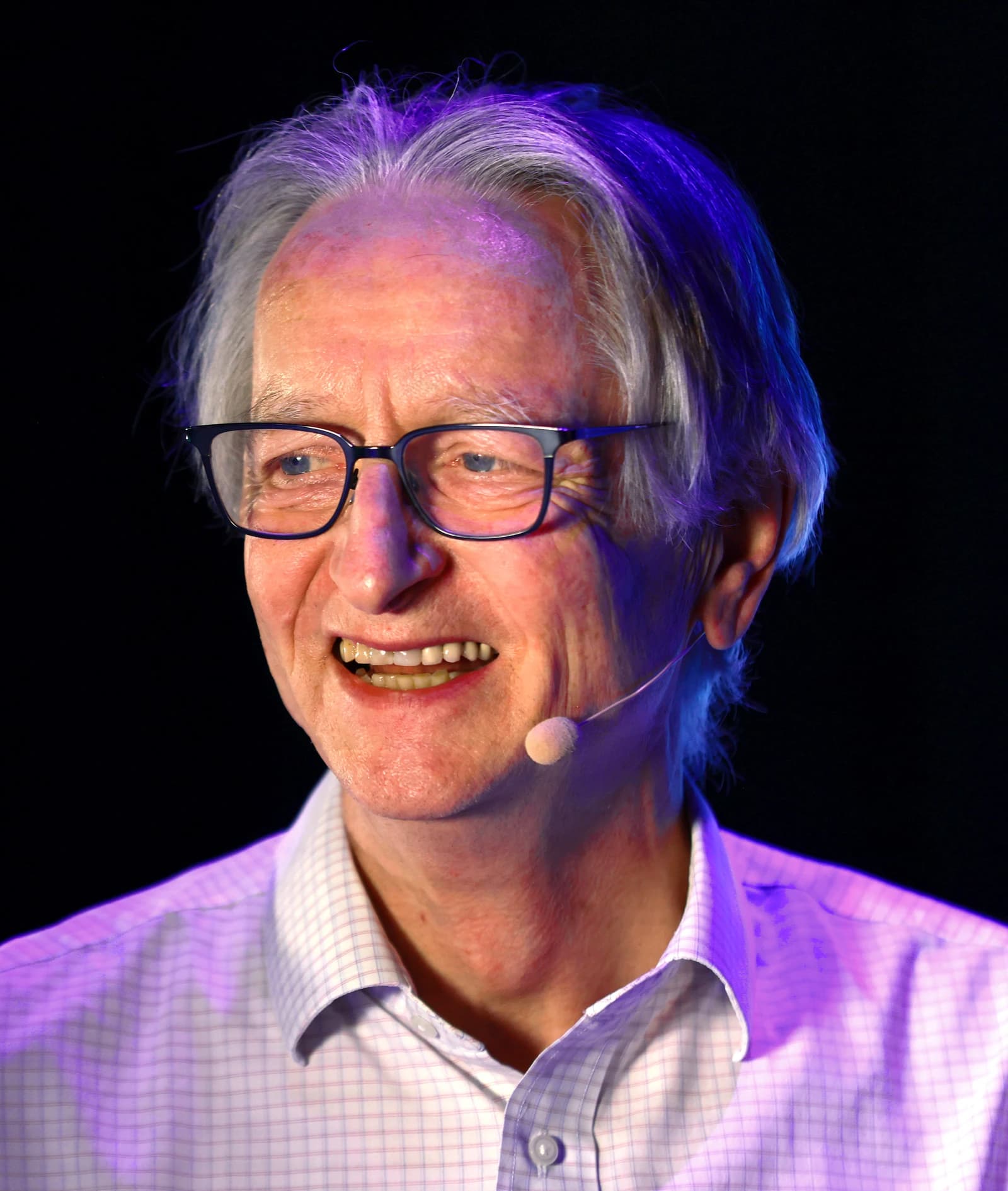 Geoffrey Hinton, AI pioneer, speaking at Collision 2024 in Toronto.