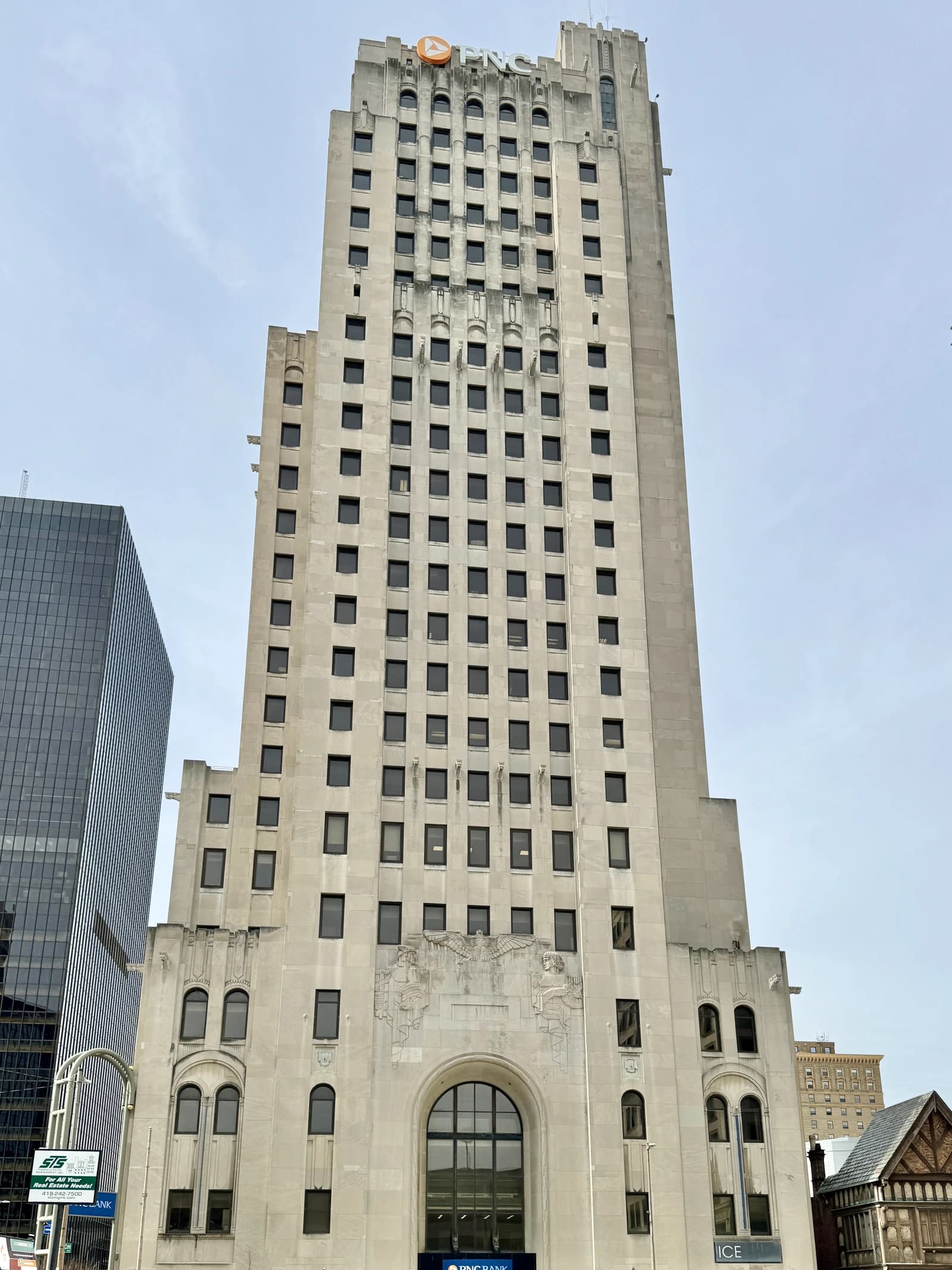 PNC Bank building, Madison Avenue and St. Clair Street, Toledo, Ohio.