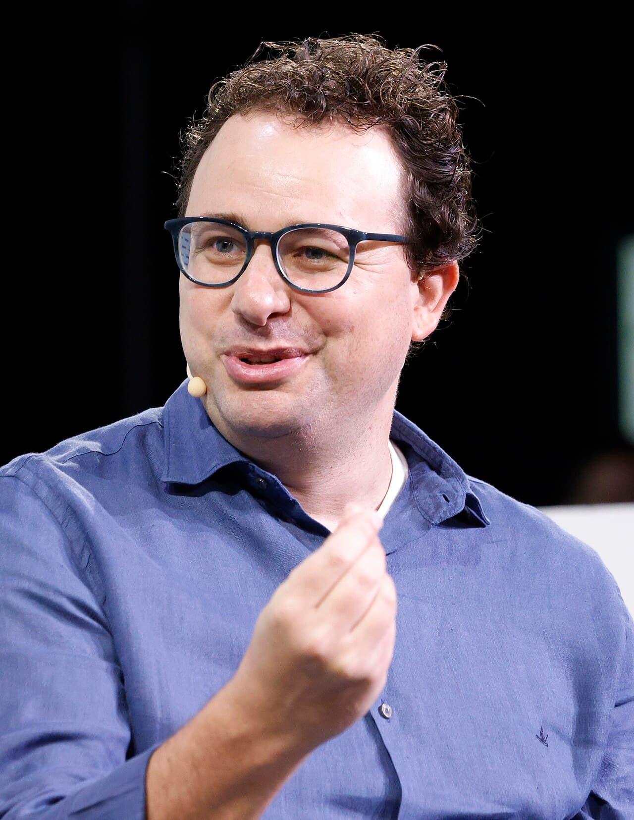 Dario Amodei, CEO of Anthropic, speaking at a technology conference.